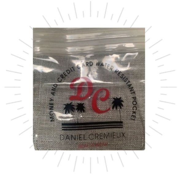 Men's Daniel Cremieux Red Swim Trunks Elastic Drawstring Waist Pockets Size LG - Picture 3 of 3